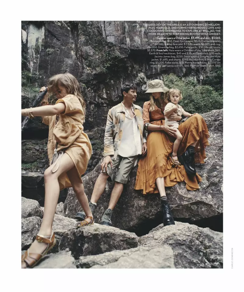 Gemma Ward u l-Familja tagħha Jesploraw Bryon Bay għal Vogue Australia