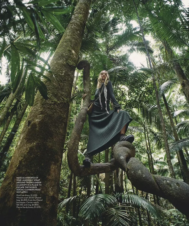 Gemma Ward și familia ei explorează Golful Bryon pentru Vogue Australia