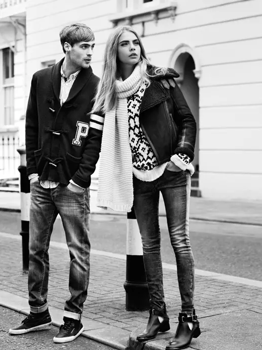 Cara Delevingne na-enweta ohere maka Pepe Jeans Fall 2013 mkpọsa