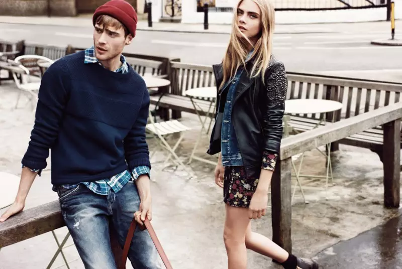 Na maua e Cara Delevingne le fa'atauva'a mo Pepe Jeans Fall 2013 Campaign