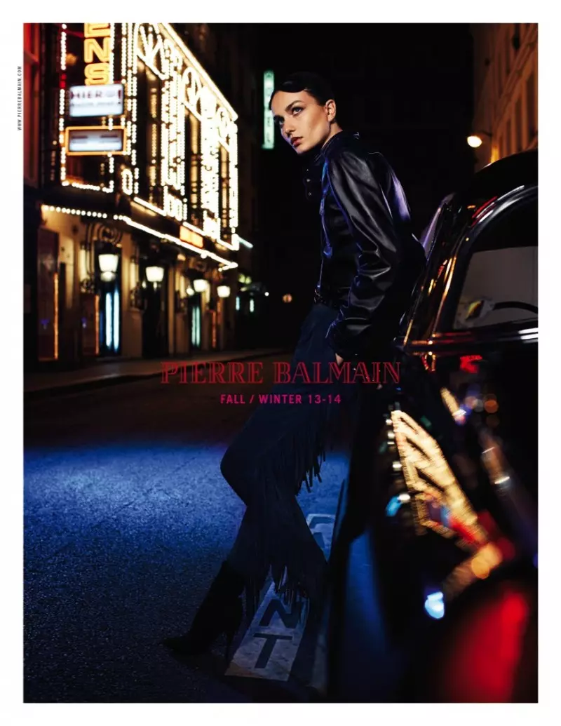 Andreea Diaconu Fronts Pierre Balmain Fall 2013 လှုပ်ရှားမှု