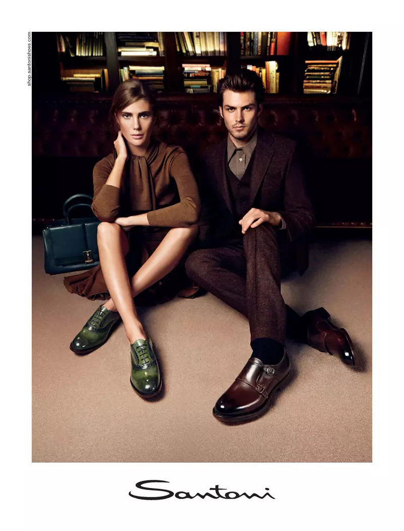 Lindseý Lullman “Santoni Fall 2013” kampaniýasyna gatnaşýar