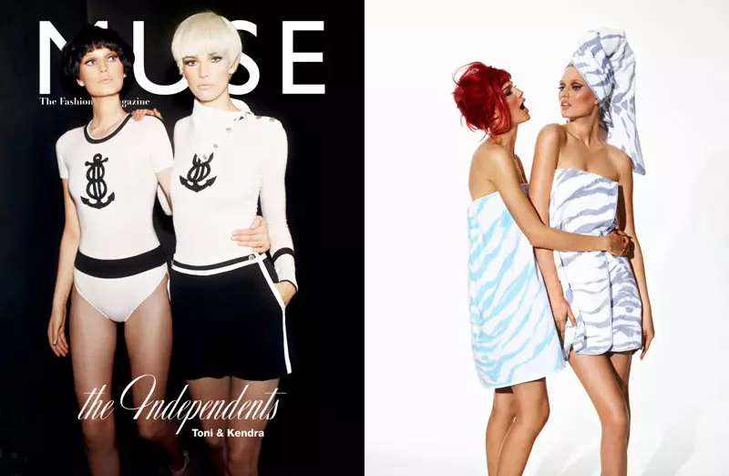 Toni Garrn & Kendra Spears saunia e Mariano Vivanco mo Muse Spring 2012