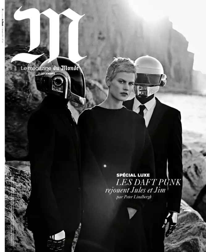 Saskia de Brauw csatlakozik a Daft Punkhoz Peter Lindbergh M le Monde Shootjában