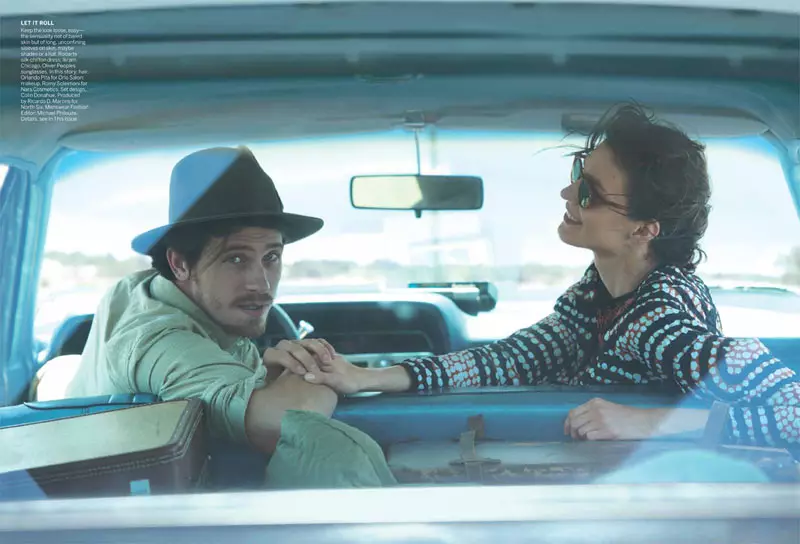 Si Kati Nescher ug Garrett Hedlund Nag-hit the Road para kang Peter Lindbergh sa Vogue US Oktubre 2012