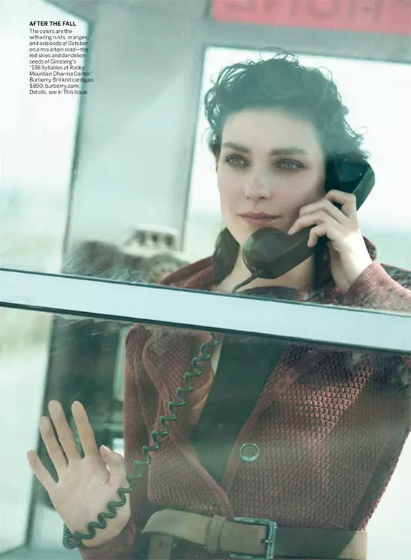 Kati Nescher & Garrett Hedlund Trúng đường cho Peter Lindbergh trên tạp chí Vogue Mỹ tháng 10 năm 2012