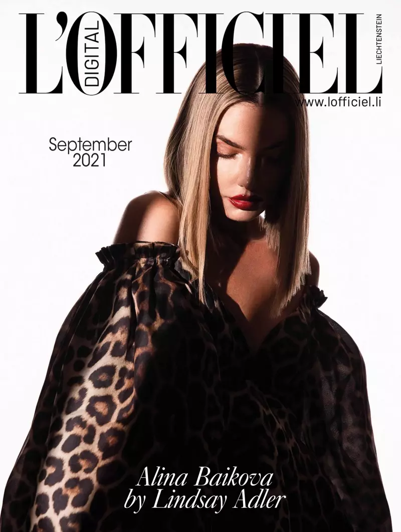 Alina Baikova L'Officiel Liechtenstein 2021 Cover Photoshoot