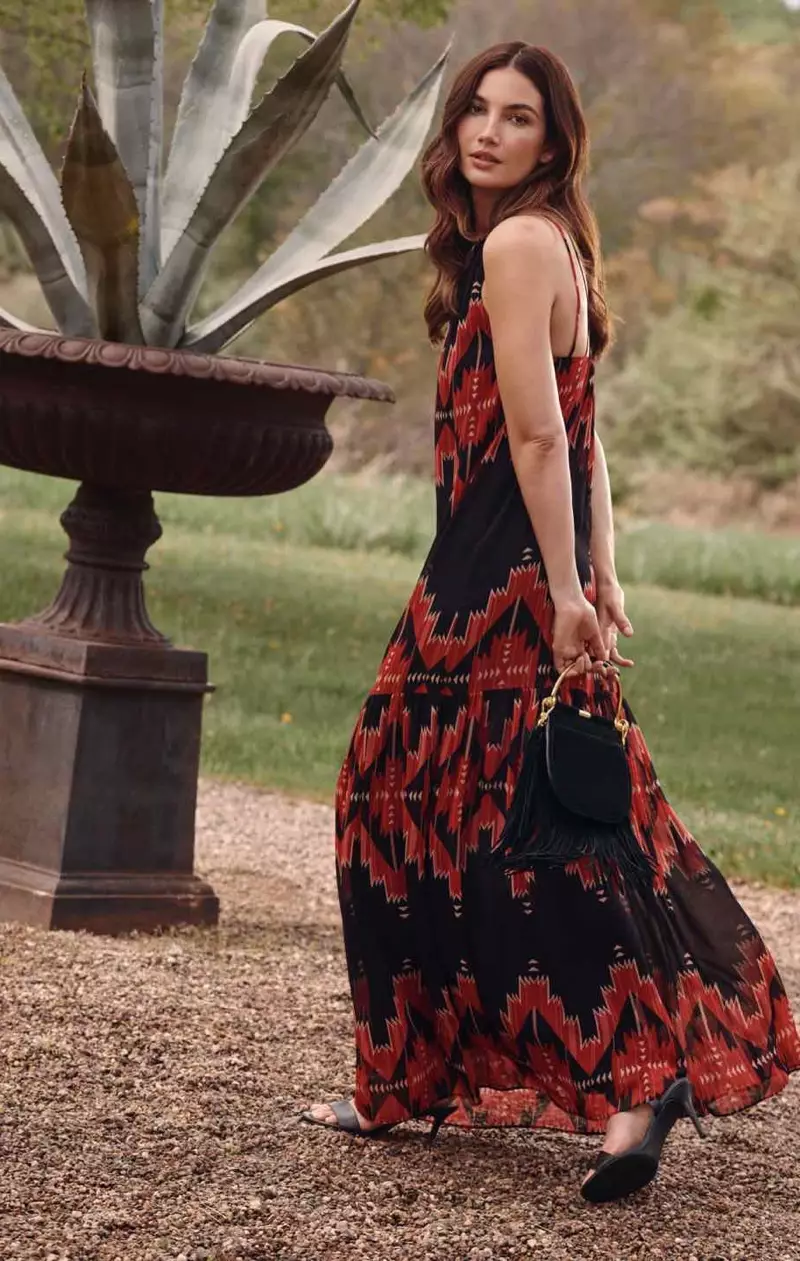 O estilo inspirado no sudoeste se destaca na campanha de outono 2021 da Lauren Ralph Lauren.