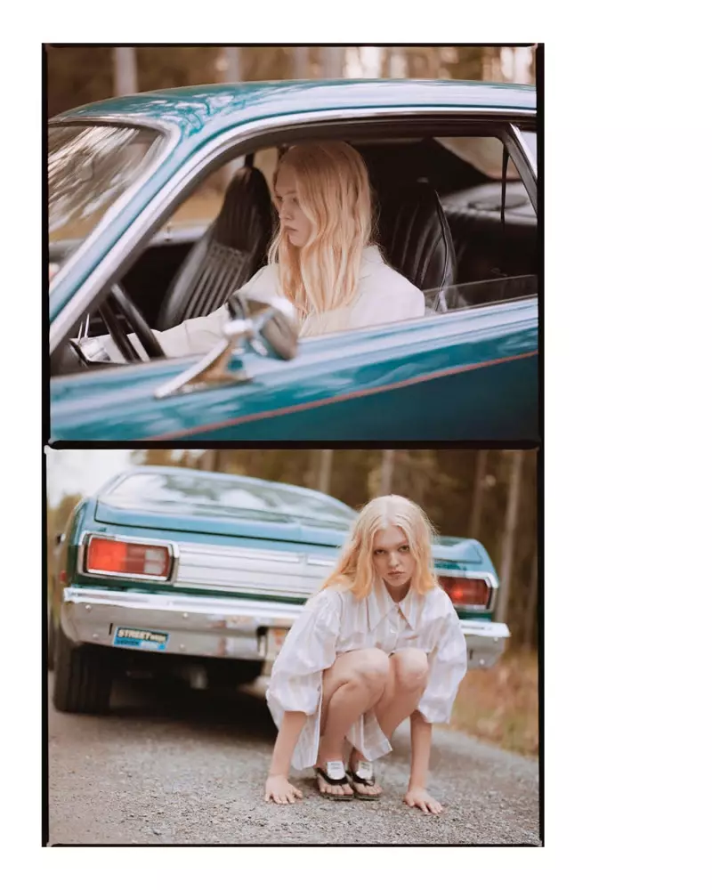 Julia Westby tager på en stilfuld roadtrip for L'Officiel Ukraine