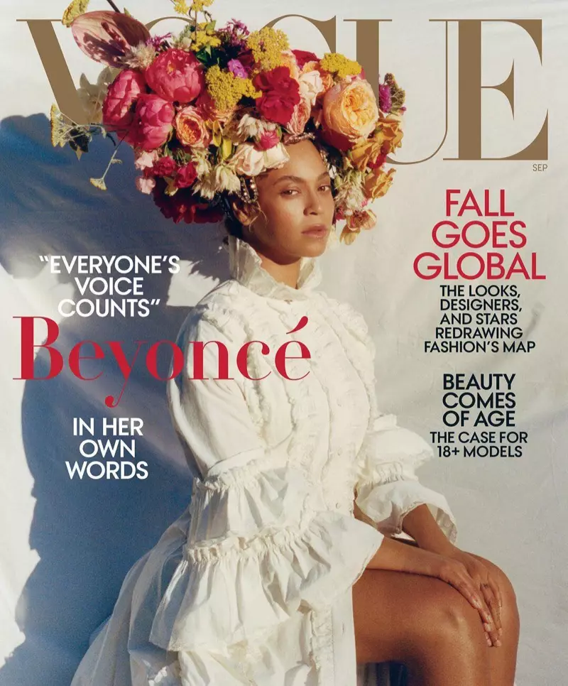 Beyonce në kopertinën e Vogue US Shtator 2018