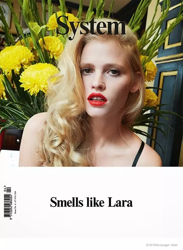 Despois do bebé, Lara Stone non se retoca (e espida) na revista System