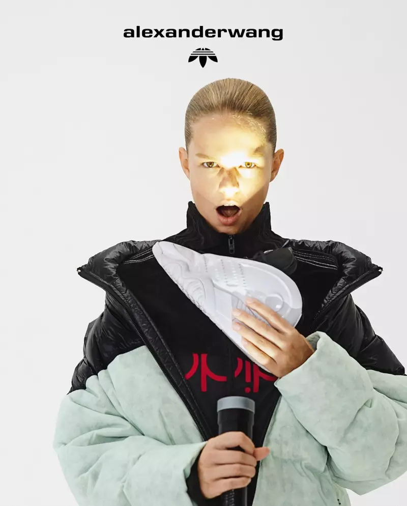 Анна Эверс снялась в рекламной кампании adidas Originals by Alexander Wang Collection 4.