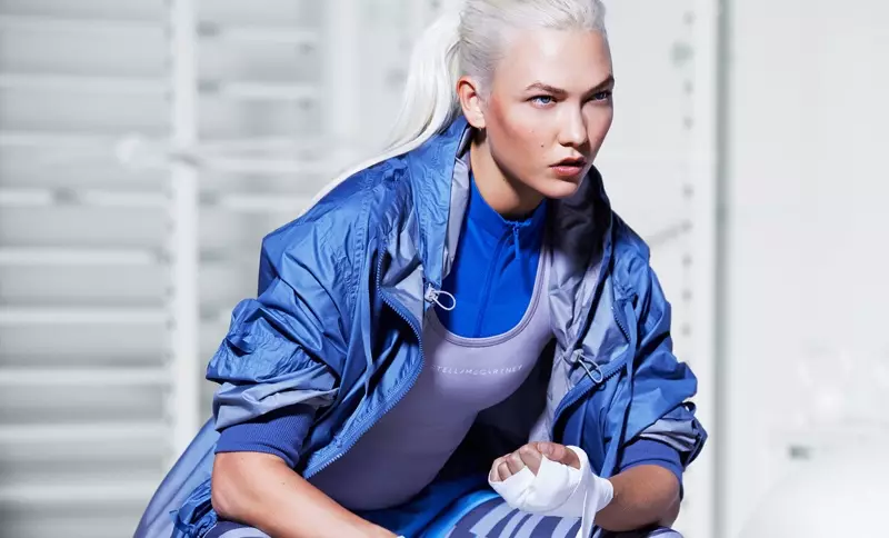 Awọn irawọ Karlie Kloss ni adidas nipasẹ ipolongo orisun omi-ooru 2018 Stella McCartney