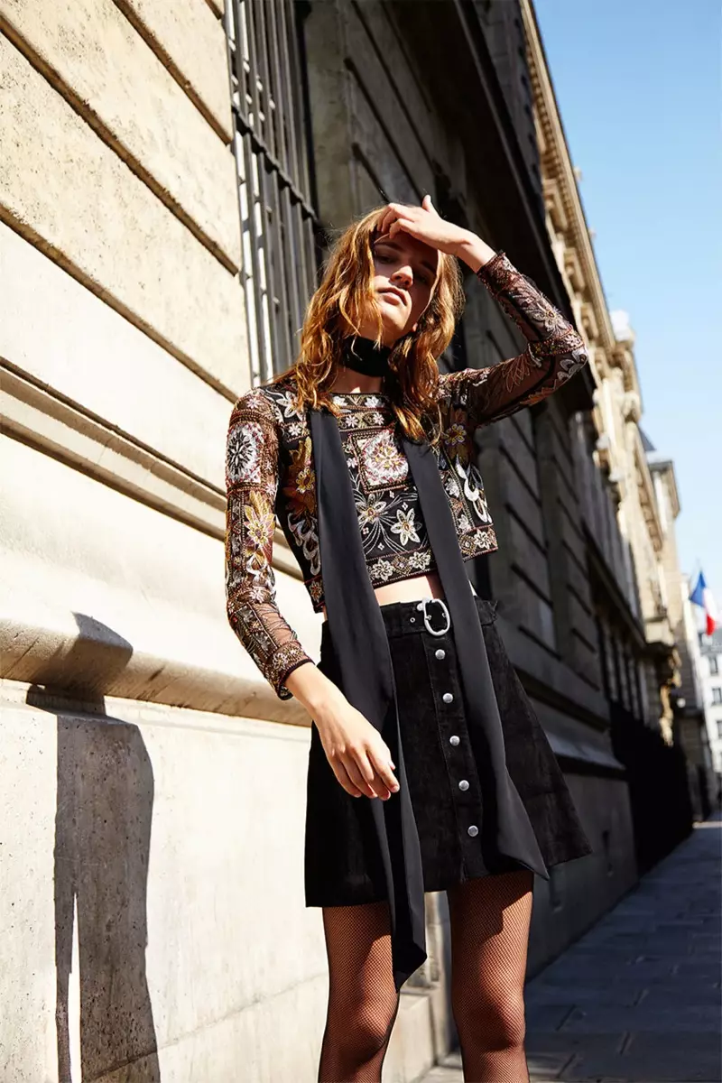 Laura Kampman pose dans le lookbook Zara automne 2015