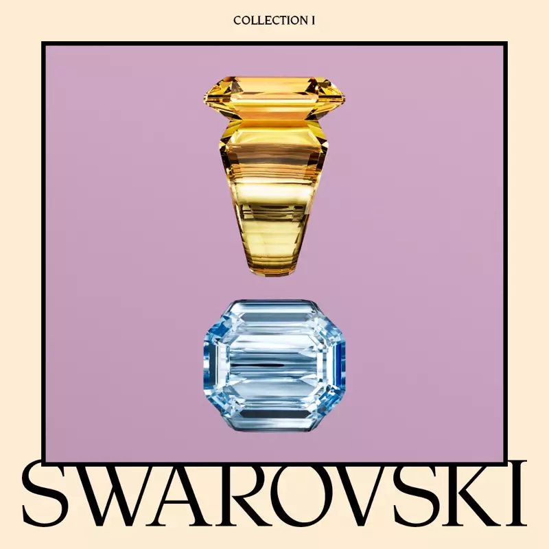 Col·lecció Swarovski I amb anells de còctel Lucent.