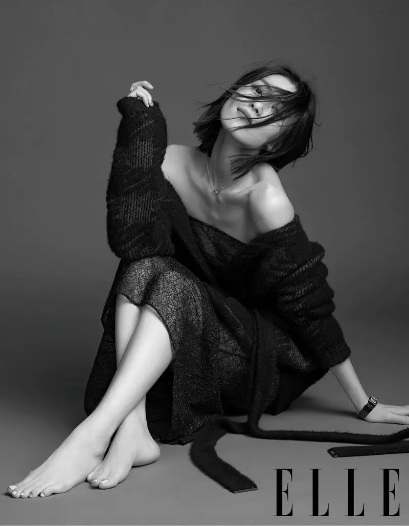 Liu Wen modella gli stili autunnali per ELLE China Cover Story