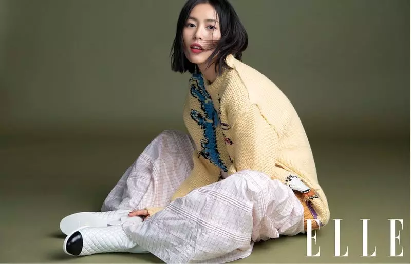 ELLE China Cover Story සඳහා Liu Wen ආකෘති සරත් සෘතුවේ විලාසිතා