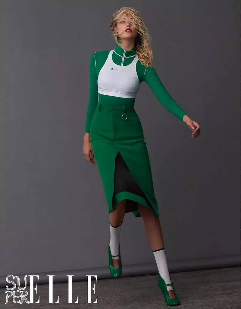 Karlie Kloss nosí Luxe Athleisure pre SuperELLE v Číne