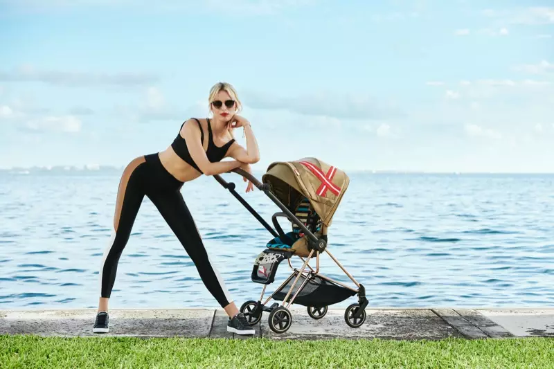 Karolina Kurkova samarbejder med Cybex om en kapselkollektion af babytilbehør