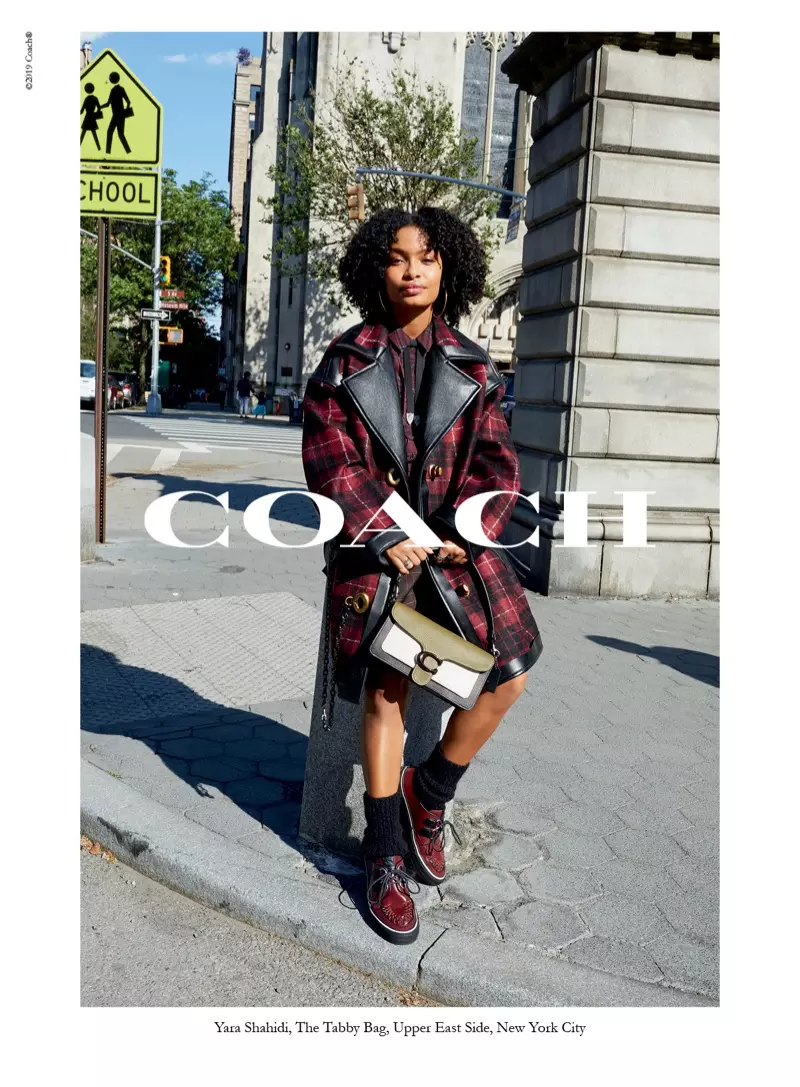 Afrigter werf Yara Shahidi in vir herfs-winter 2019-veldtog