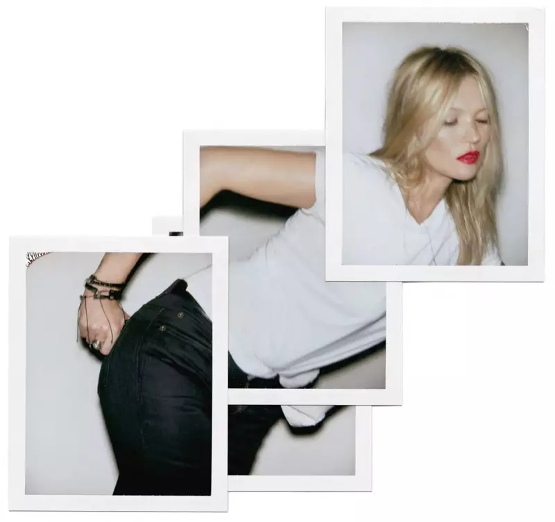 Kate Moss posa in stile Saint Laurent per Self Service