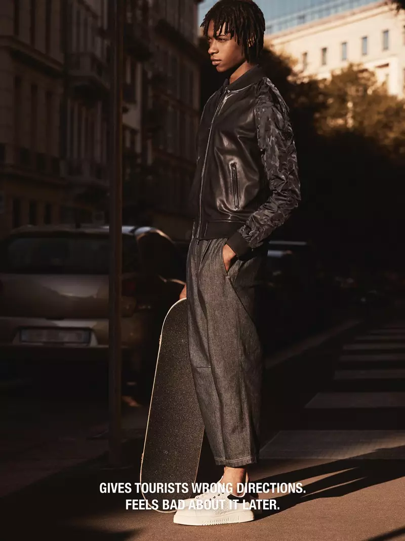 Emporio Armani toont streetstyle in lente-zomer 2018-campagne