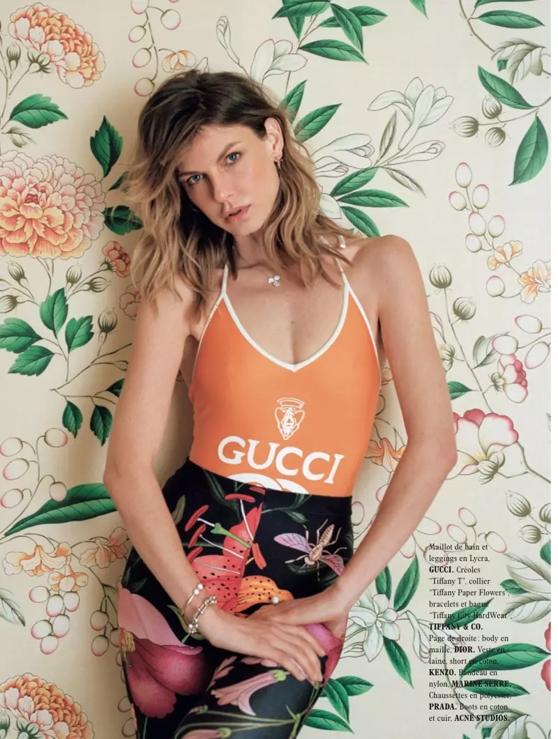 Angela Lindvall-ek L'Officiel Paris-en udako giroak bideratzen ditu