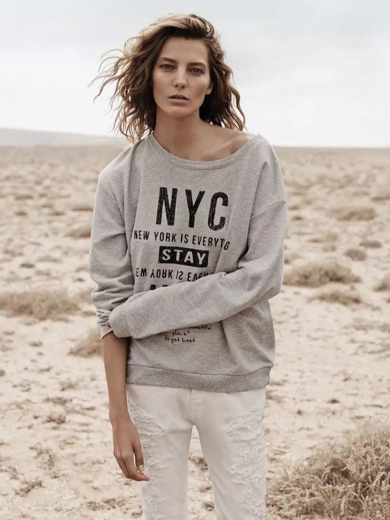 Daria Werbowy 为 Mango 2014 年春季广告拍摄的更多照片