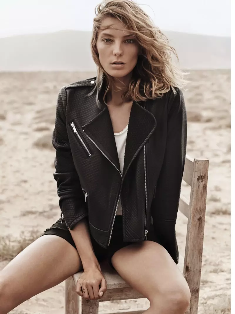 מער פאָטאָס פון Daria Werbowy פֿאַר מאַנגאָ ס פרילינג 2014 אַדס