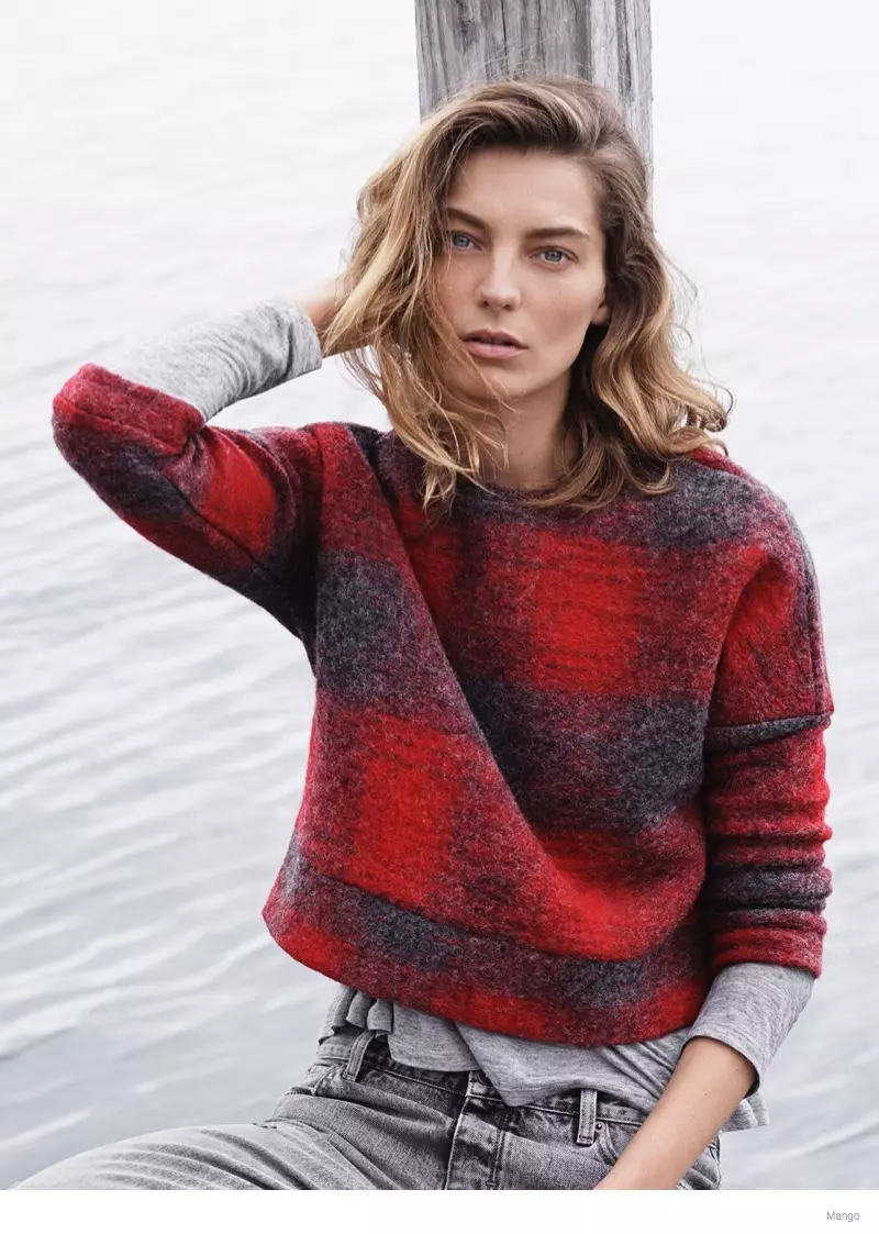 More Photos of Daria Werbowy kanggo Mango Fall 2014 Ads