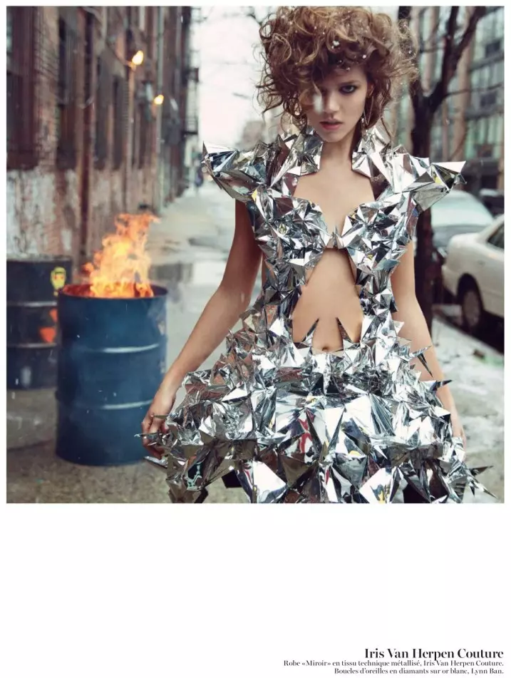 Freja Beha Erichsen je zanosna u modi za Vogue Paris, maj 2013. od Inez & Vinoodh