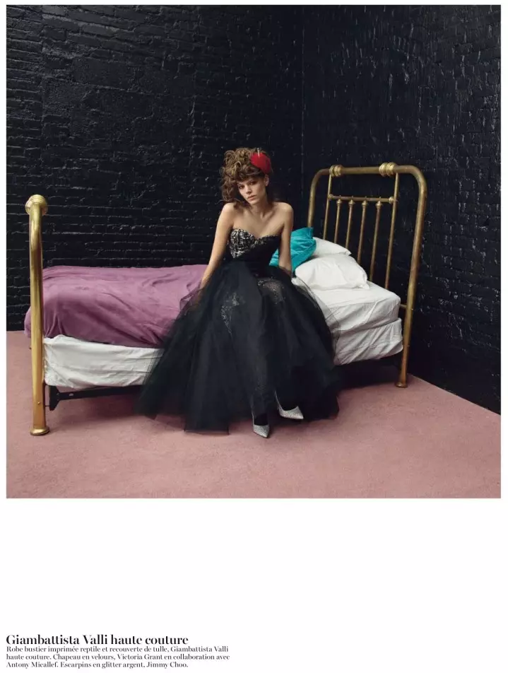 Freja Beha Erichsen er hrífandi í Couture fyrir Vogue Paris maí 2013 eftir Inez & Vinoodh