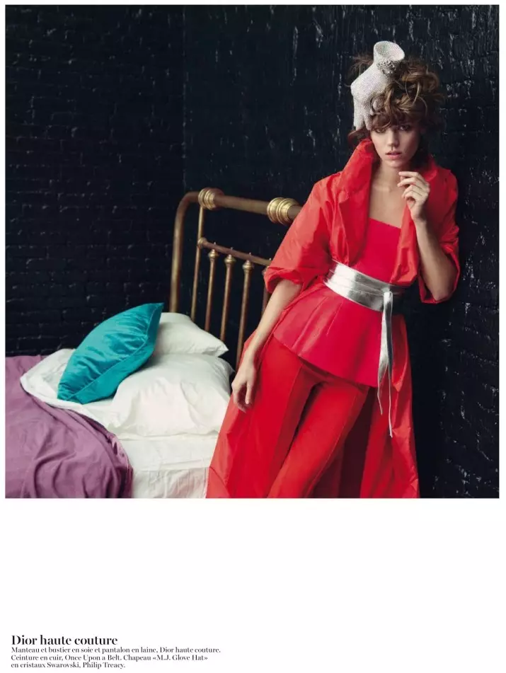 Freja Beha Erichsen 为 2013 年 5 月的《Vogue》巴黎时装周由 Inez & Vinoodh 打造