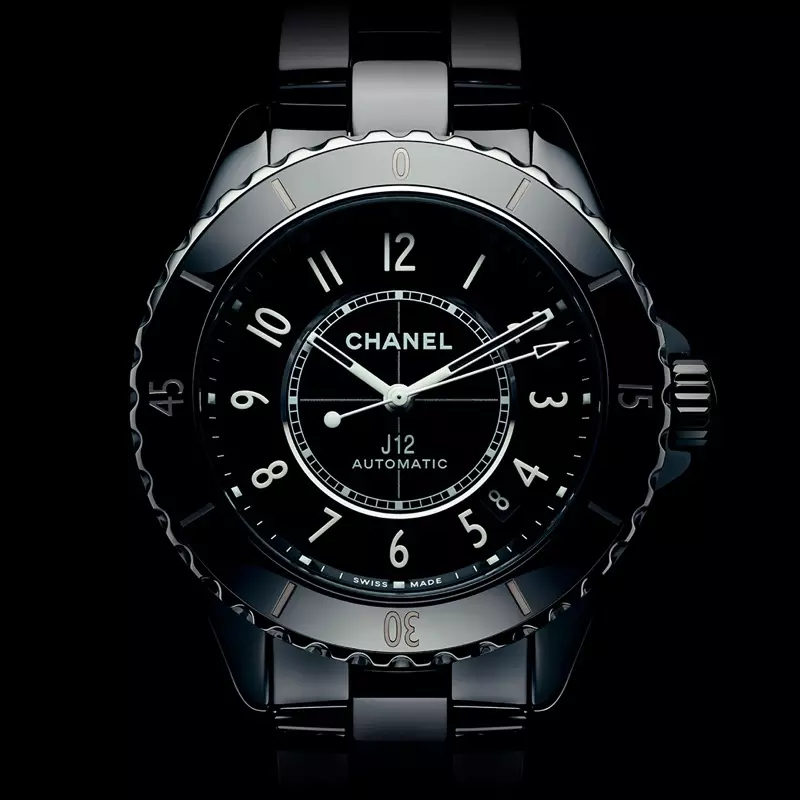 Chanel J12 Watch hideung.