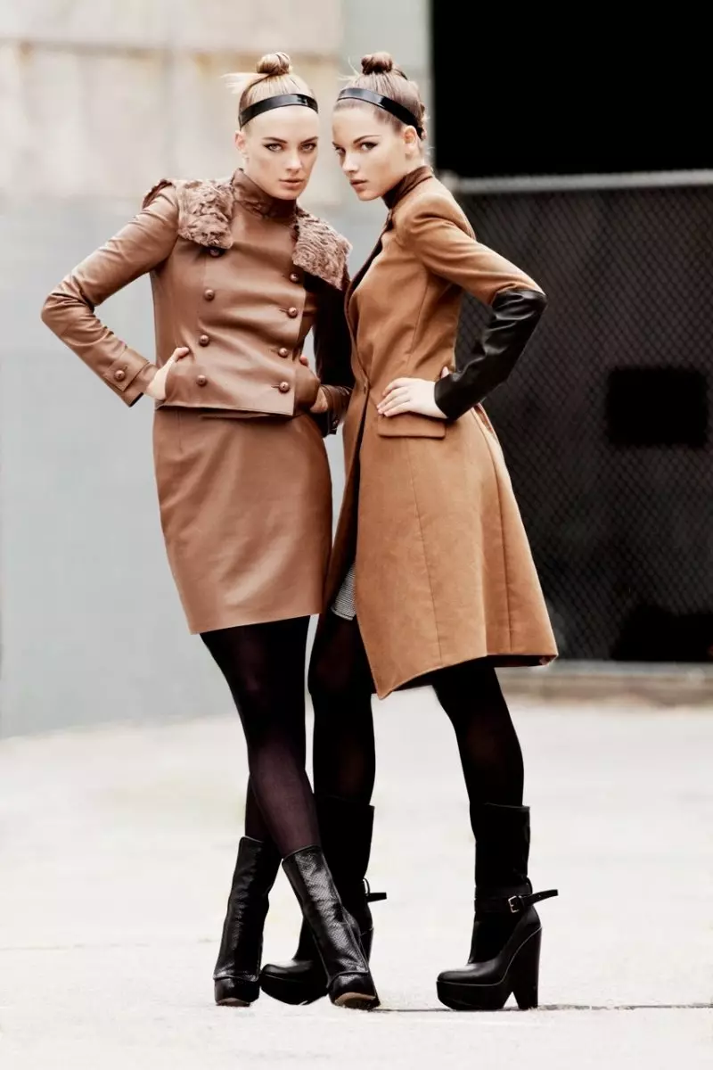 Mayara Rubik Marchi & Julia Dunstall de Alexander Neumann por Elle Mexico novembro 2010