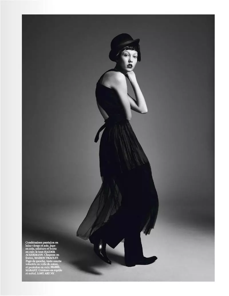 Karlie Kloss ធ្វើការឱ្យ David Sims នៅក្នុង Vogue Paris Shoot