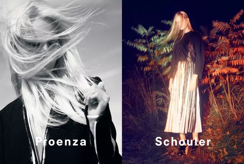 David Sims dia naka ny fampielezan-kevitr'i Proenza Schouler tamin'ny lohataona/fahavaratra 2014