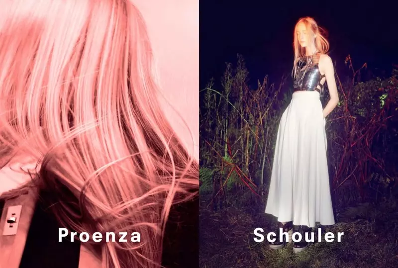 David Sims dia naka ny fampielezan-kevitr'i Proenza Schouler tamin'ny lohataona/fahavaratra 2014