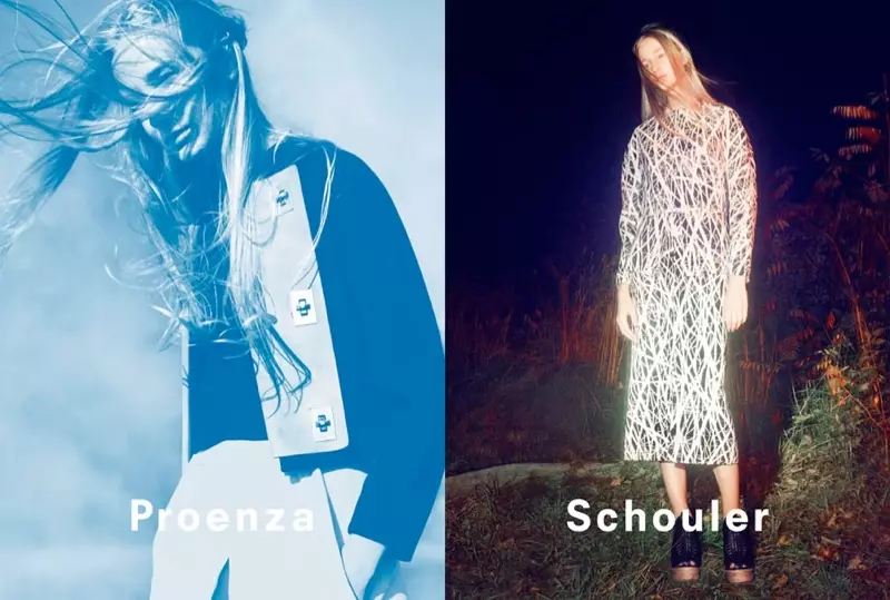 David Sims dia naka ny fampielezan-kevitr'i Proenza Schouler tamin'ny lohataona/fahavaratra 2014