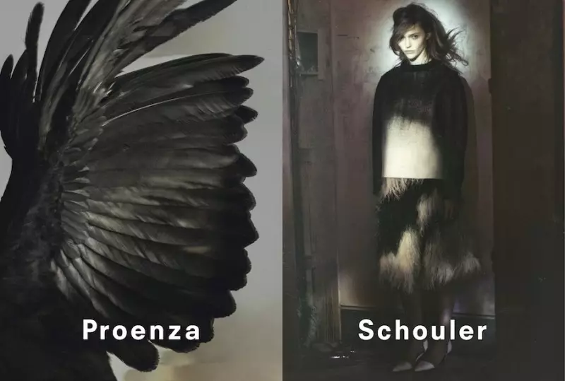 Саша Піваварава пазіруе для кампаніі Proenza Schouler восень-2013