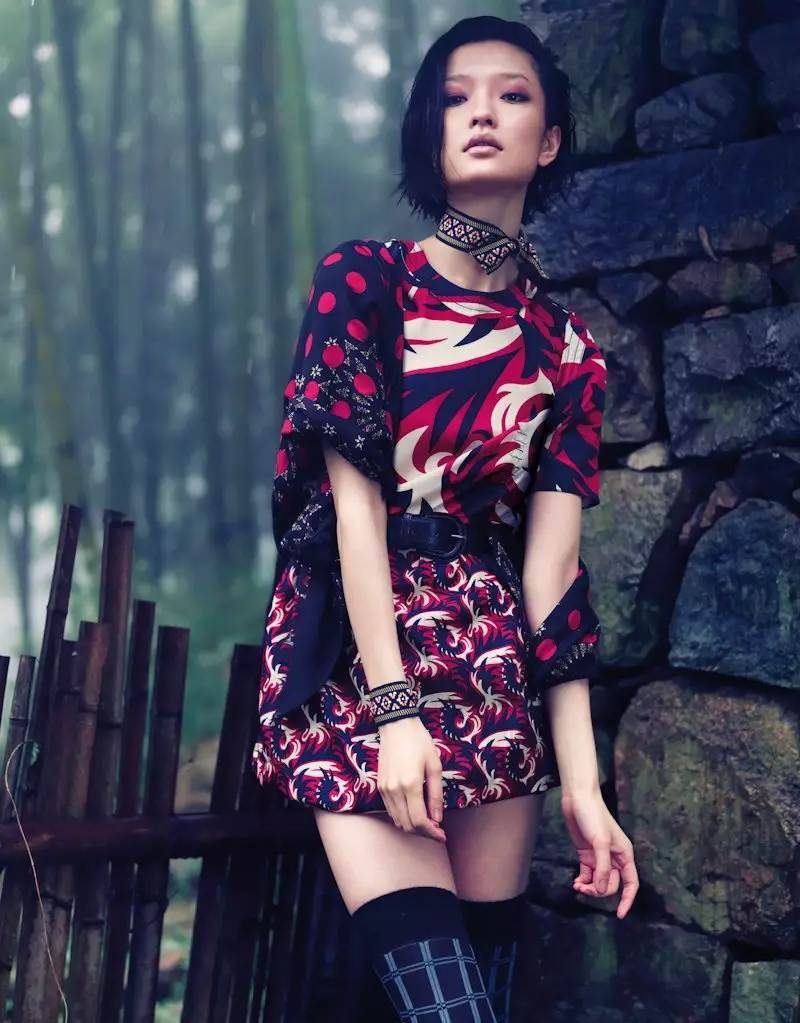 Du Juan от Стоктън Джонсън за Vogue China септември 2011 г