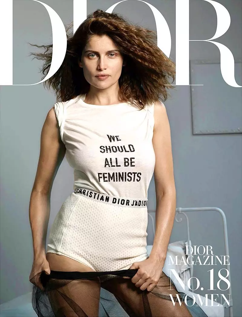 Laetitia Casta oo ku taal Dior Magazine #18 Daboolka