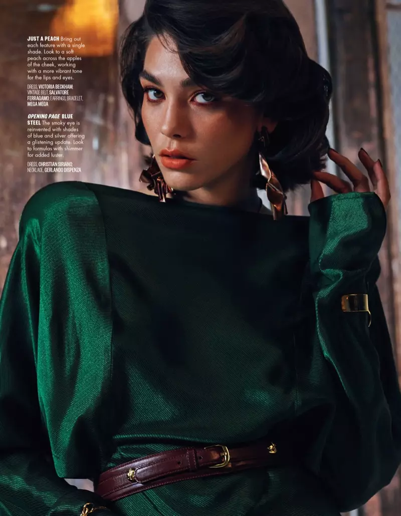 Steffy Argelich poserer i Glam Makeup Looks for Vogue Arabia