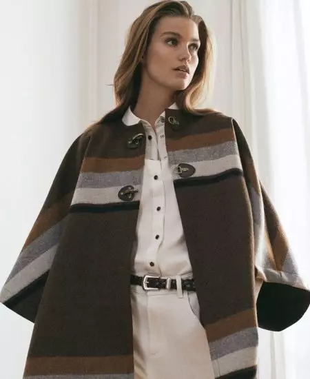 Luna Bijl לייַערס אַרויף אין Massimo Dutti 'Dans La Chambre' זאַמלונג