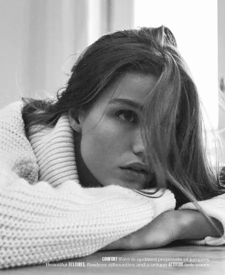 Luna Bijl kruipt in laagjes in Massimo Dutti 'Dans La Chambre'-collectie