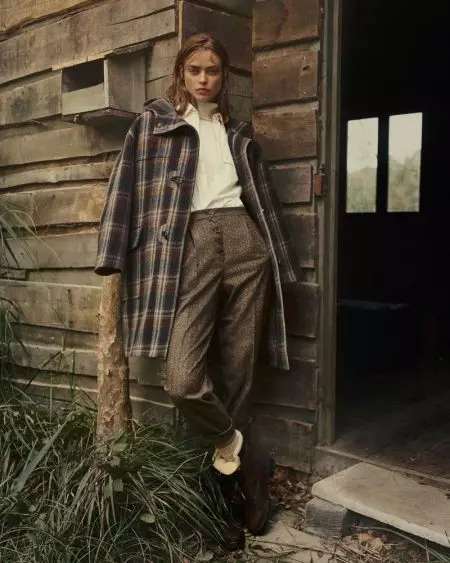 Birgit Kos ngagem Massimo Dutti urang Cozy Winter 2018 Koléksi