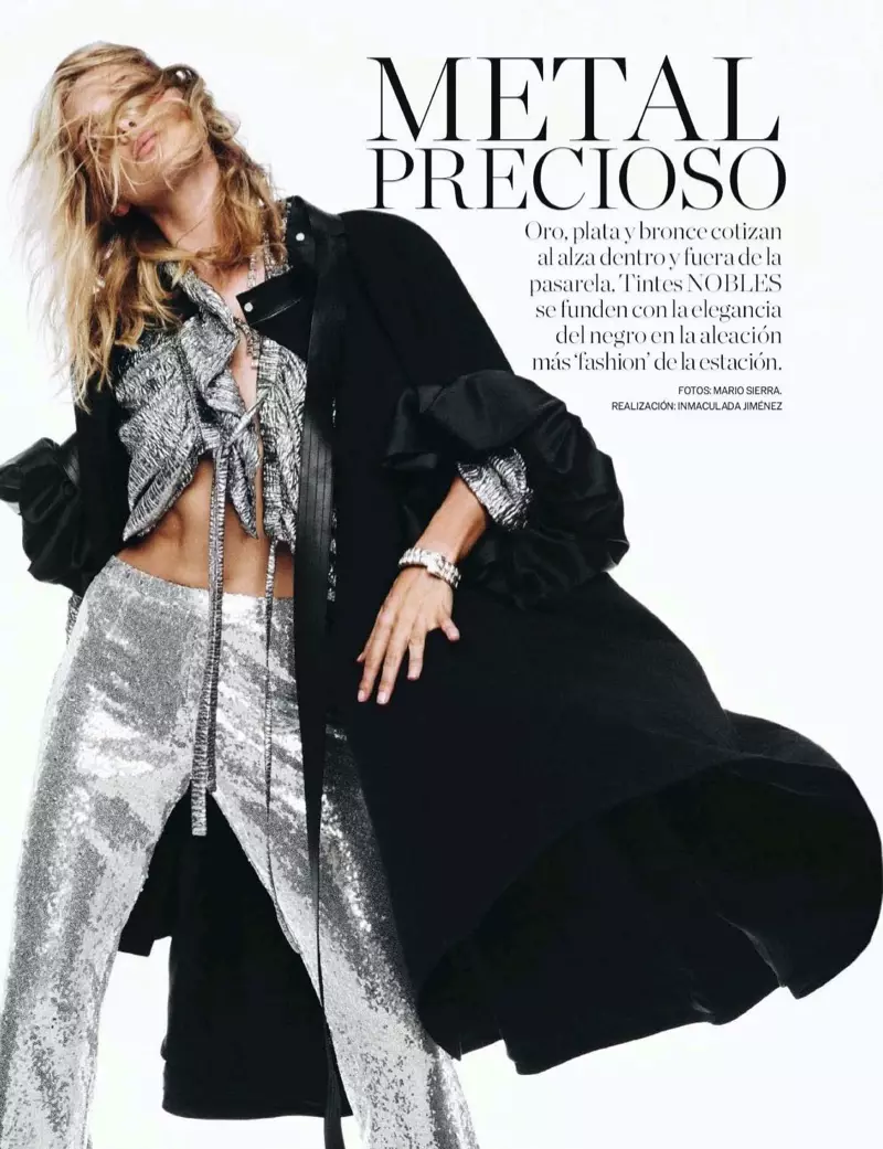 Elsa Hosk Modelsdị Chic Fall Styles maka ELLE Spain