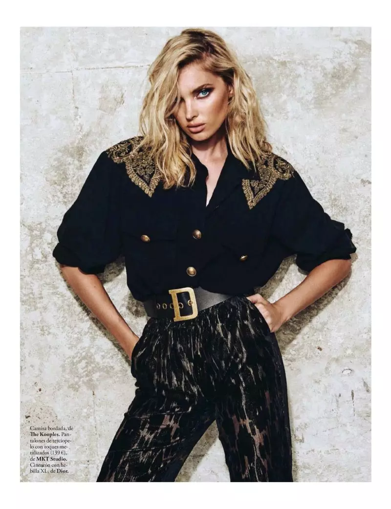 Elsa Hosk Modelsdị Chic Fall Styles maka ELLE Spain