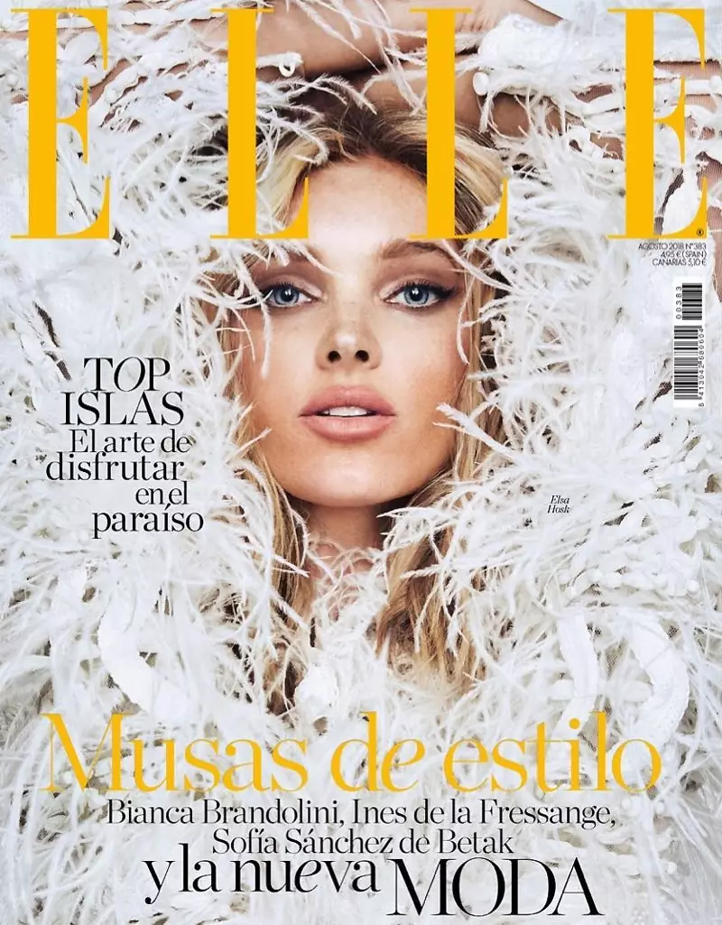 Elsa Hosk Modelsdị Chic Fall Styles maka ELLE Spain