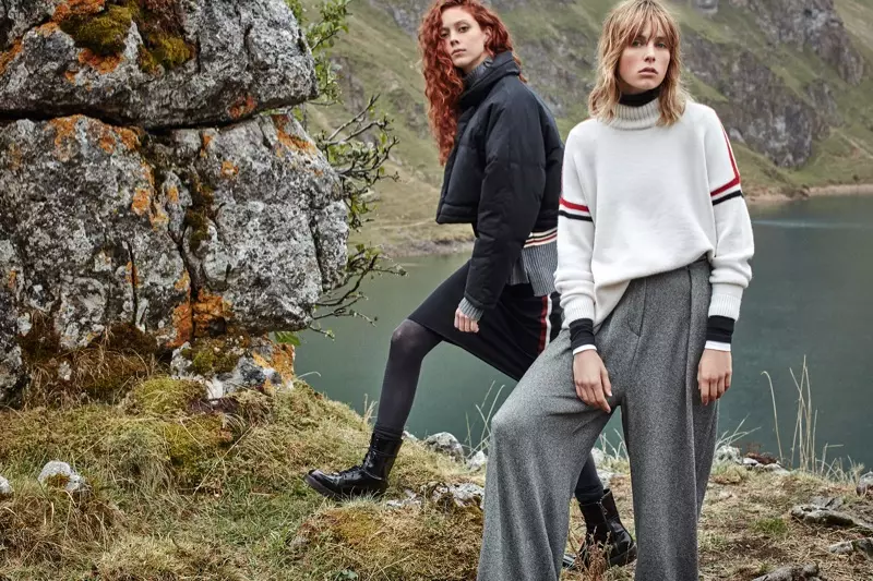 Si Edie Campbell ug Natalie Westling bida sa kampanya sa Mango sa Nobyembre